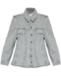 Ganni - Fitted Denim Jacket - Lyst