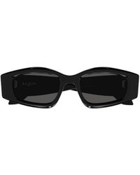 Alaïa - Alaïa Rectangular-Frame Sunglasses - Lyst