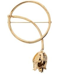 Chloé - Chloé Tulip Drop Brooch - Lyst