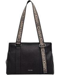 Calvin Klein - Zippered Shoulder Bag - Lyst