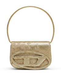 DIESEL - 1Dr Logo Plaque Glittered Shoulder Bag - Lyst