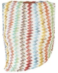 Missoni - Asymmetric Zigzag Knitted Top - Lyst