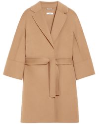 Max Mara - Short Double-Faced Wool Coat - Lyst