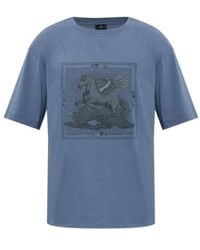 Etro - Pegasus-Print T-Shirt - Lyst