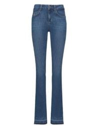 Liu Jo - Long Denim Jacket With Belt Loop - Lyst