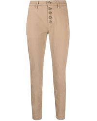 Dondup - Cropped Skinny-Fit Trousers - Lyst