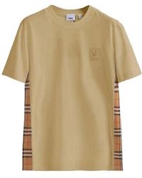 Burberry - Side Check Design T-Shirt - Lyst