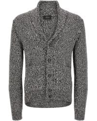 Brioni - Mouline Shawl Collar Cardigan - Lyst