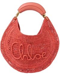 Chloé - Chloé Summer Banana Woven Shoulder Bag - Lyst