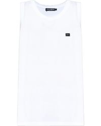 Dolce & Gabbana - Logo Tag Oversize Singlet - Lyst