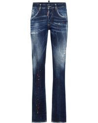 DSquared² - Distressed Skinny Jeans - Lyst