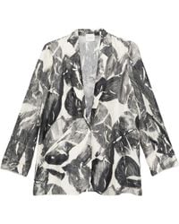 Alysi - Printed Collared Jacket - Lyst