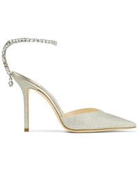 Jimmy Choo - Saeda 100 Glitter Pumps - Lyst