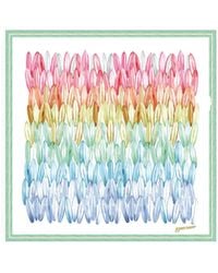 Longchamp - Logo Detail Scarf - Lyst