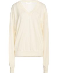 Sportmax - Lightweight V-Neck Long-Sleeve Knit Top - Lyst