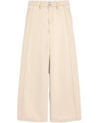 Ami Paris - Ami Logo Patch Wide-Leg Jeans - Lyst