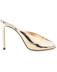Jimmy Choo - Brigitte Peep-Toe Mules - Lyst