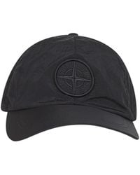Stone Island - Logo Embroidered Cap - Lyst