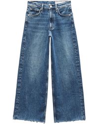 Rag & Bone - Logo-Patch Cropped Jeans - Lyst