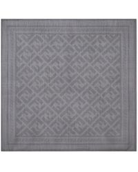 Fendi - Ff Monogram Square Scarf - Lyst