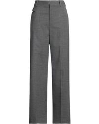 MM6 by Maison Margiela - Solid-Colored Loose Trousers - Lyst