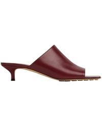 Bottega Veneta - Square-Headed High-Heeled Sandals - Lyst