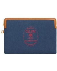 Celine - Small Pouch With Strap Cuir Triomphe - Lyst