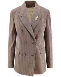 Golden Goose - Double Breasted Tailored Blazer - Lyst