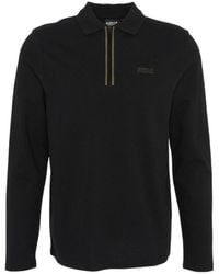 Barbour - Long-Sleeved Zip-Up Polo Shirt - Lyst