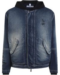 Off-White c/o Virgil Abloh - Cherry Fleece Hooded Jacket - Lyst