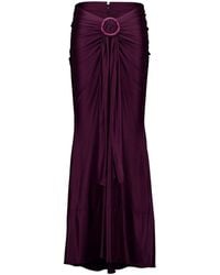 Rabanne - Rabanne Ruched Maxi Skirt - Lyst