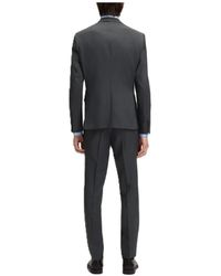 BOSS - Charcoal Suit - Lyst