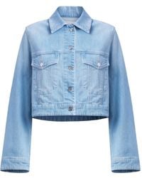 Dondup - Cropped Oversized Denim Jacket - Lyst