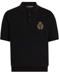 Dolce & Gabbana - Logo-Embroidered Polo Shirt - Lyst