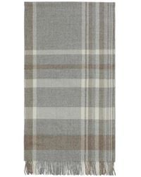 Weekend by Maxmara - Checkered Fringed Scarf - Lyst
