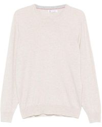 Brunello Cucinelli - Crew Neck Knitted Sweater - Lyst