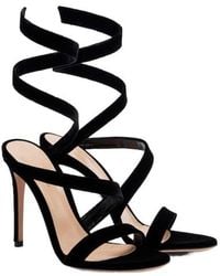 Gianvito Rossi - Opera 105 Velvet Sandals - Lyst