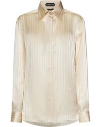 Tom Ford - Whitney Striped Fluid Shirt - Lyst