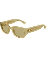 Bottega Veneta - Eyewear Intrecciato Square Sunglasses - Lyst