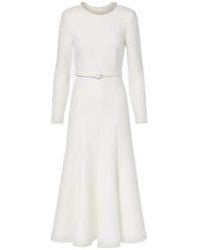 Roland Mouret - Crystal-Embellished Crepe Cocktail Dress - Lyst