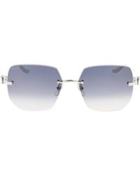 Cartier - Butterfly Frame Sunglasses - Lyst