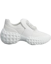 Roger Vivier - Viv' Run Light Embellished Buckle Sneakers - Lyst