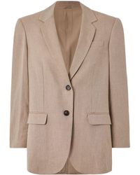 Brunello Cucinelli - Long-Sleeved Suit Coat - Lyst