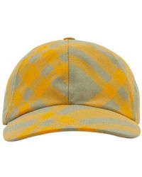 Burberry - Check-Pattern Baseball Cap - Lyst