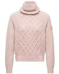 Moncler - Logo Patch Turtleneck Jumper - Lyst