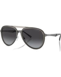 Emporio Armani - Aviator-Frame Sunglasses - Lyst