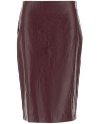 Marella - Biada Faux Leather Pencil Skirt - Lyst