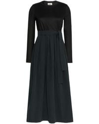 Weekend by Maxmara - Jacquard Jersey And Taffeta Dress - Lyst