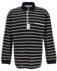 Bottega Veneta - Striped Oversized Polo Shirt - Lyst