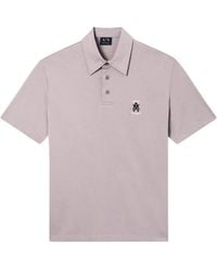 ARMANI EXCHANGE - Button Polo Shirt - Lyst